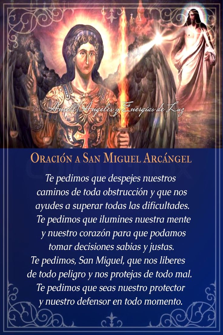 Oraci N A San Miguel Arc Ngel Contra Enemigos Males Y Peligros